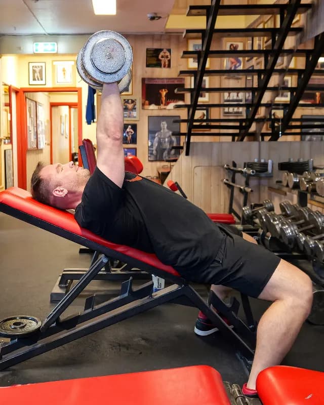 Incline Bench Dumbbell Press