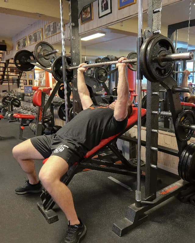 Incline Smith Machine Chest Press